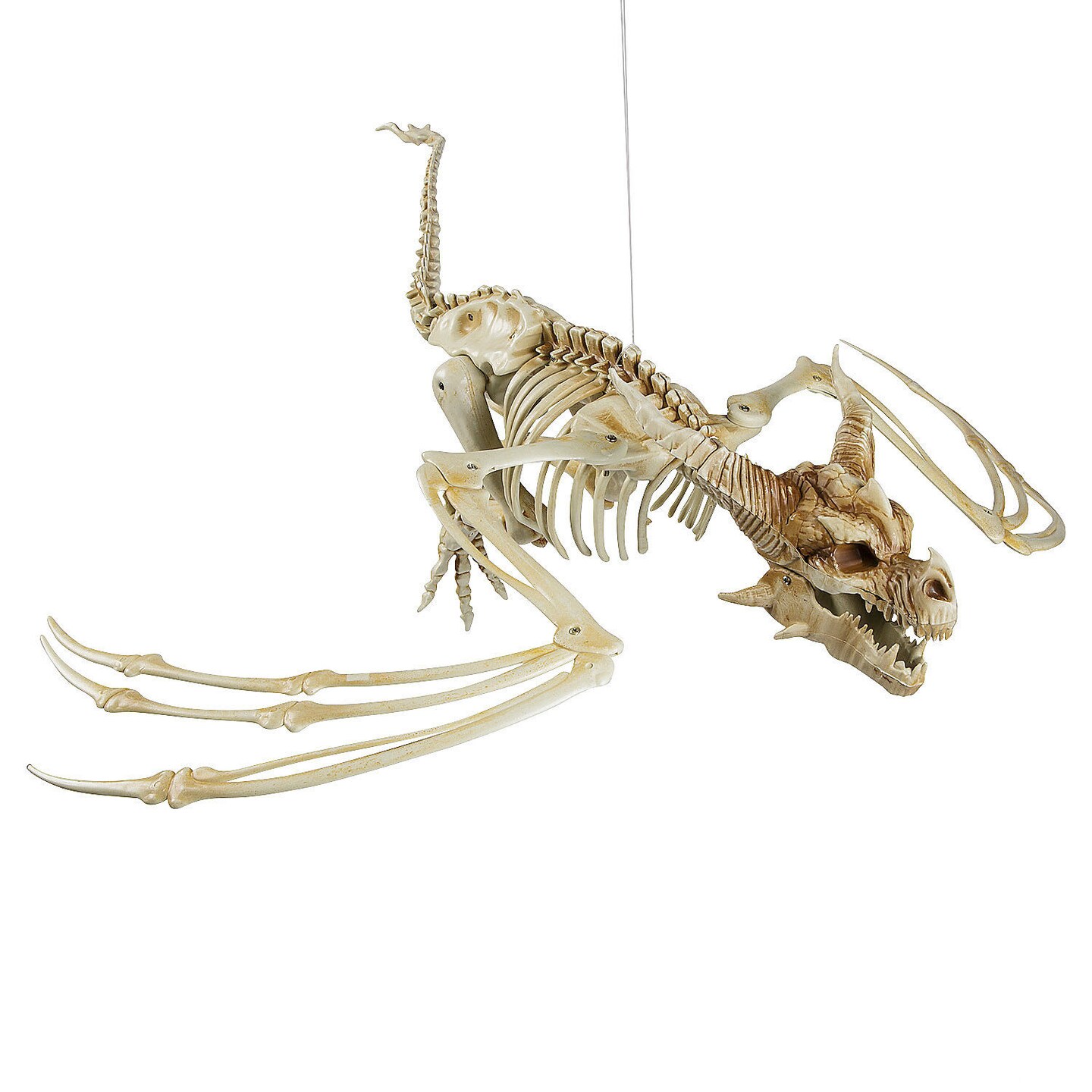 Pterosaur Skeleton Plastic Hanging Halloween Decoration 35 1/4 x 11 3/4
