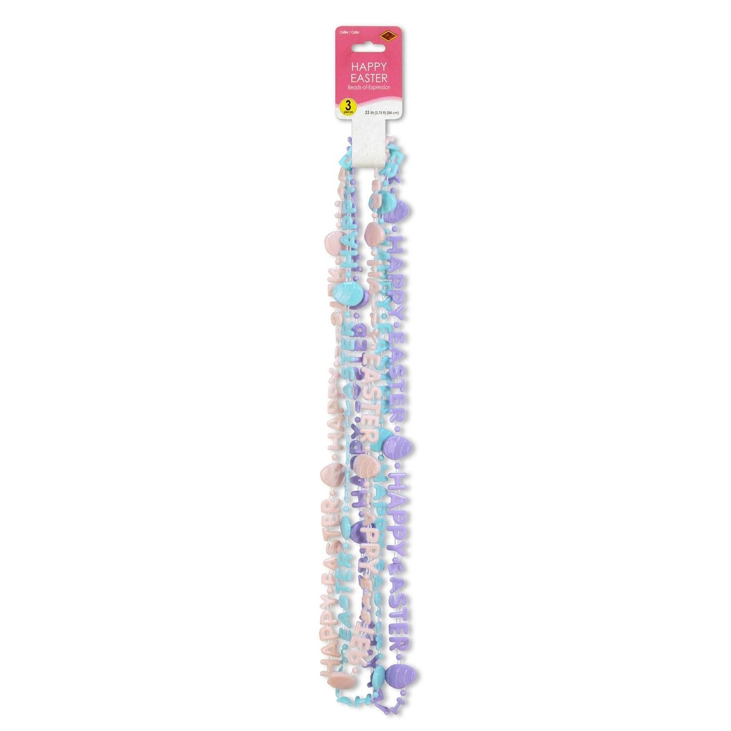 36 Pack Beistle Happy Easter Bead Necklaces