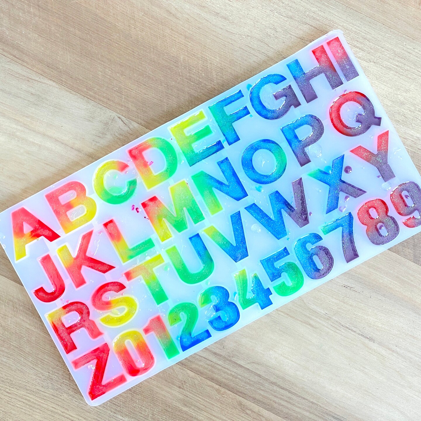 Resin Craft By Me&#x2122; Large Alphabet Silicone Mold