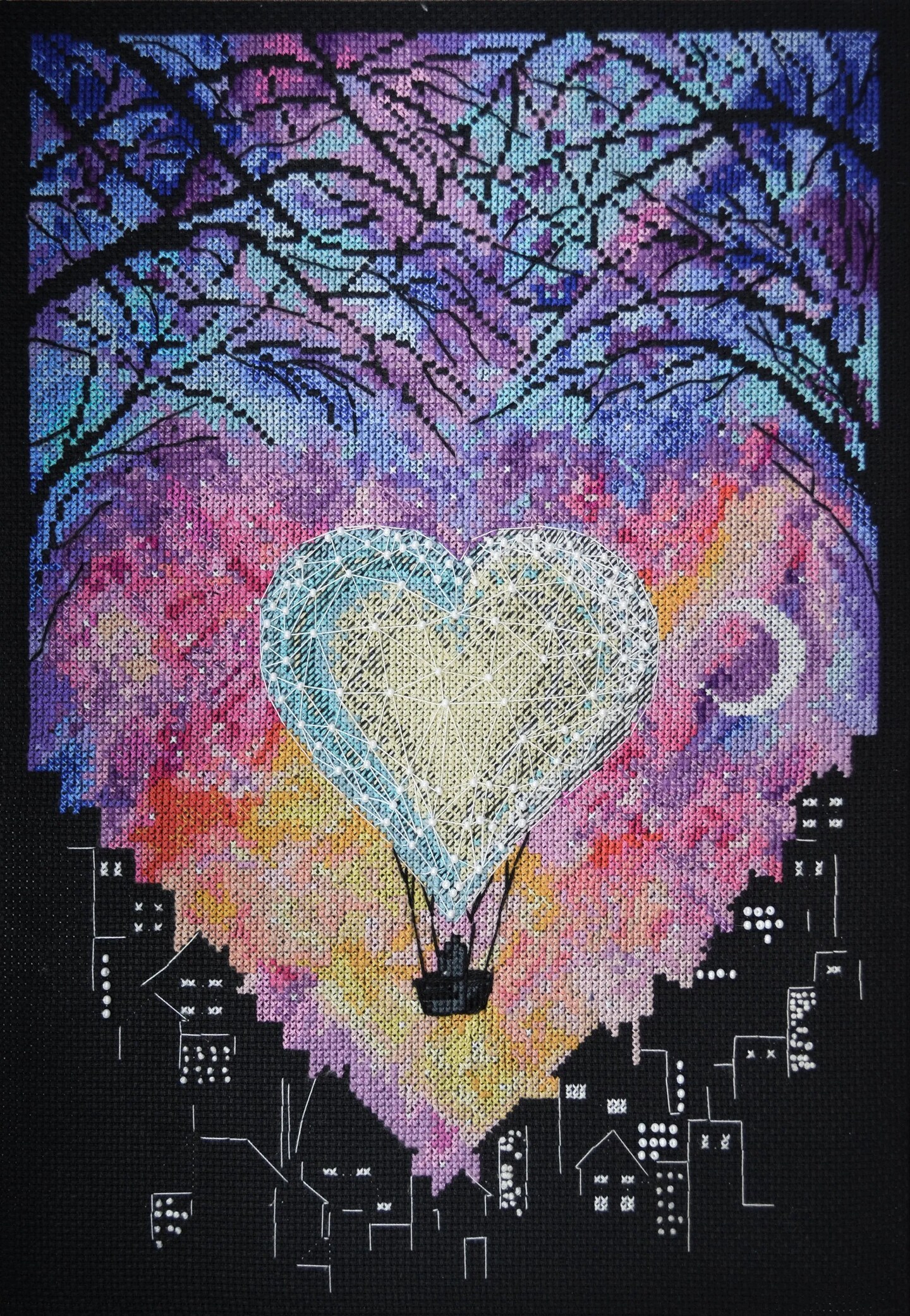 Cross-stitch kit Love in heaven