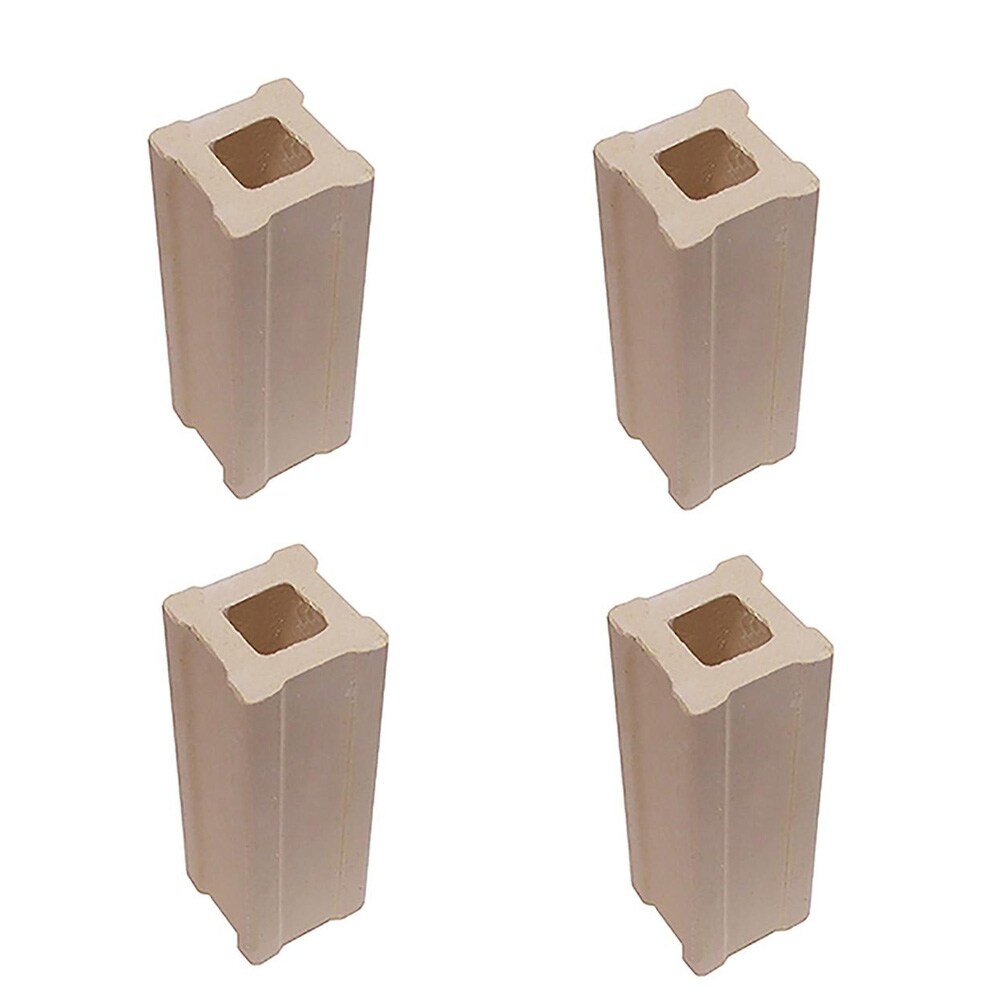 1 Inch Tall X 1 Inch Wide Kiln Posts - 4 Pack Ceramic Firing Supports