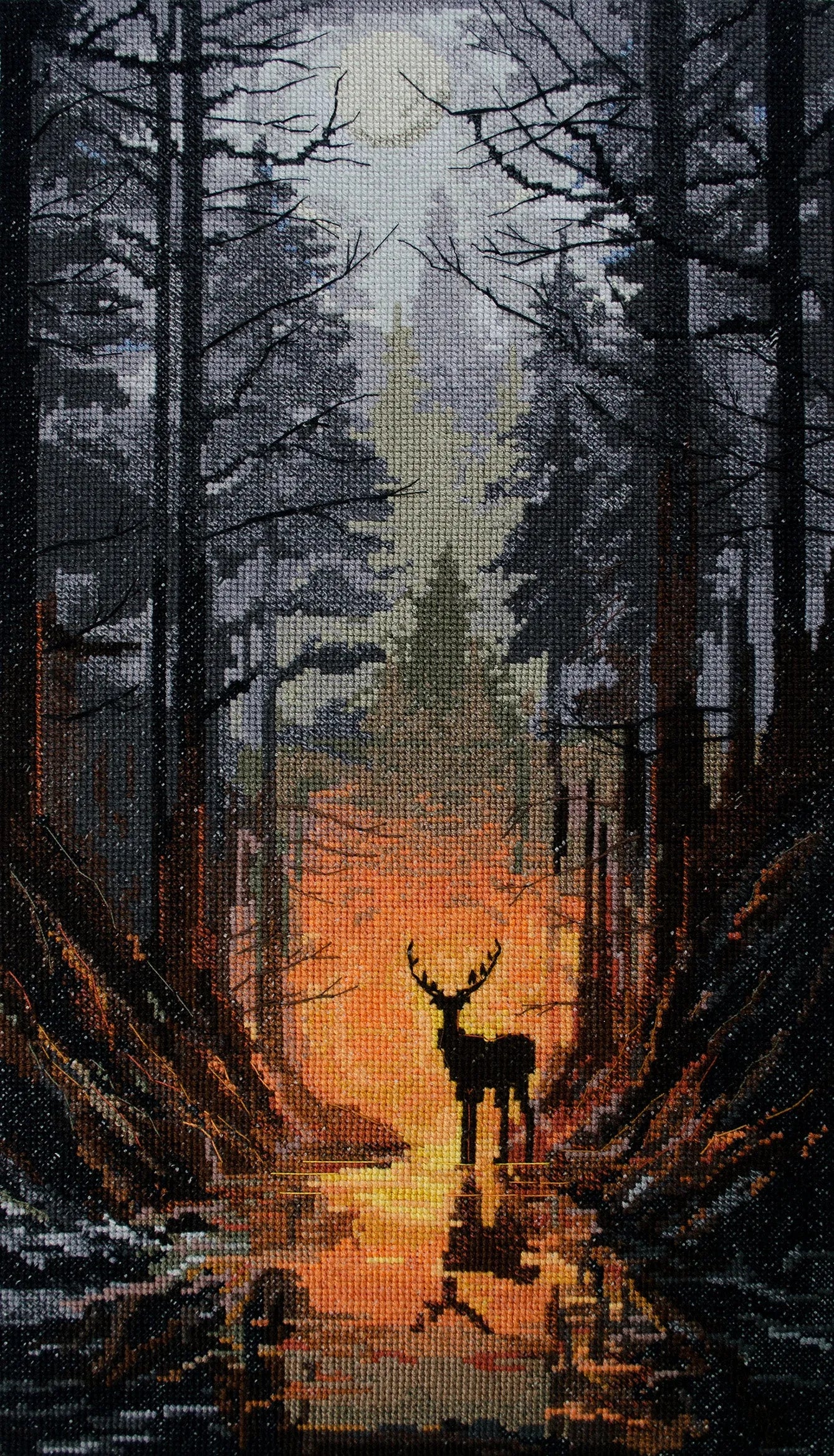 Cross-stitch kit - Forest guard