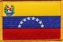Venezuela Flag Patch Set - Pack of 3 Embroidered Iron On or Sew On Emblems. 3.5" x 2.25"