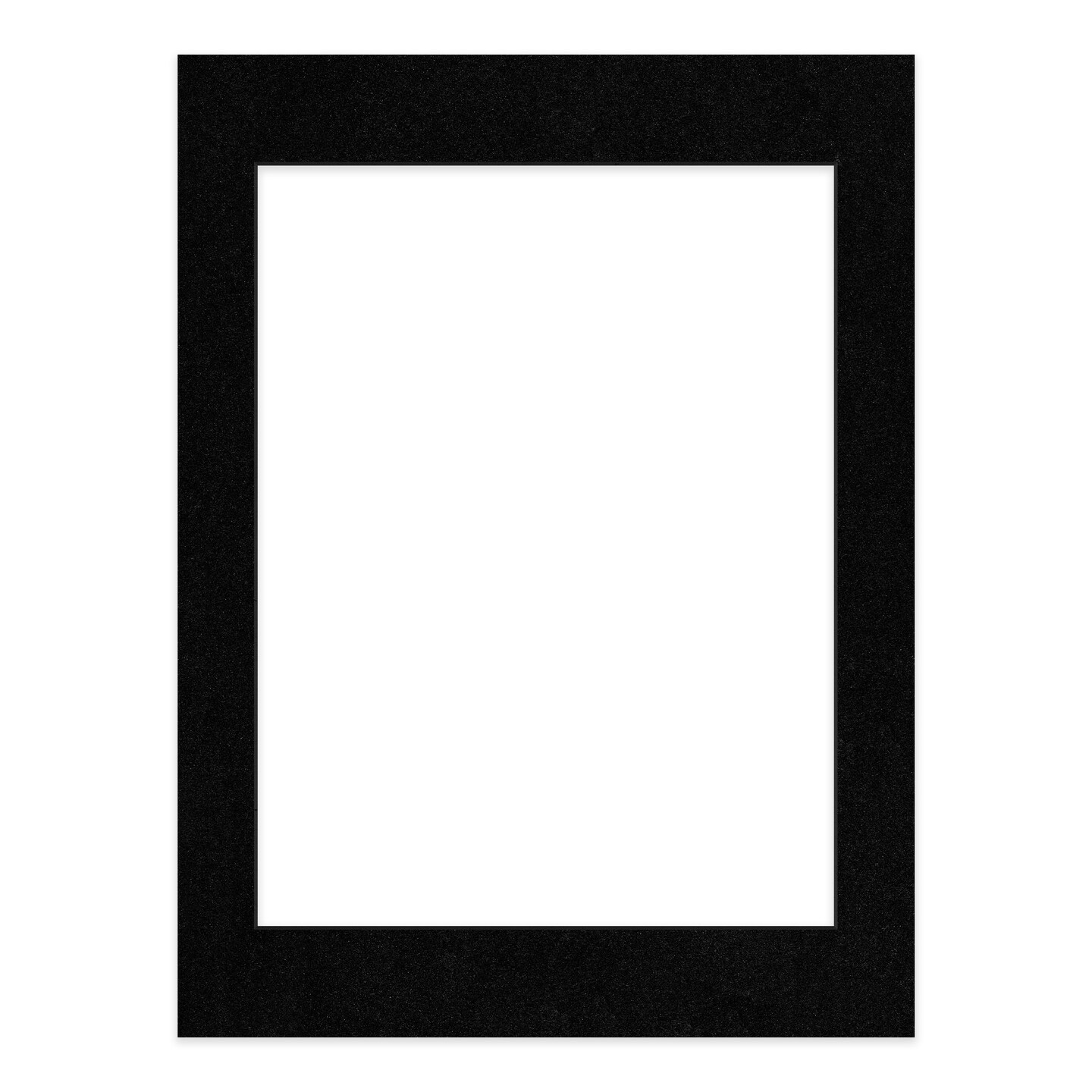 Black with Black Core Mat Board for 12x16 Frames - Fits 10x13 Photos