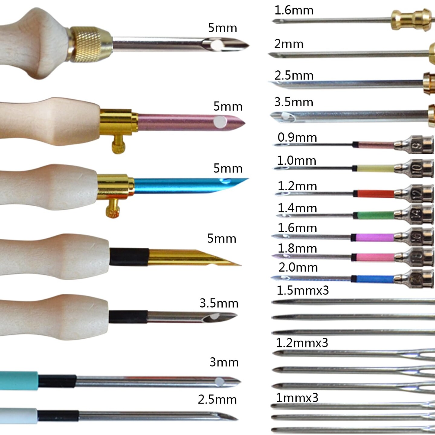 Punch Needle Embroidery Kit - Complete Set for Needle Punching - Includes Adjustable Punch Needle Tool and Wooden Handle Embroidery Pen Set - Ideal for Adults Beginners