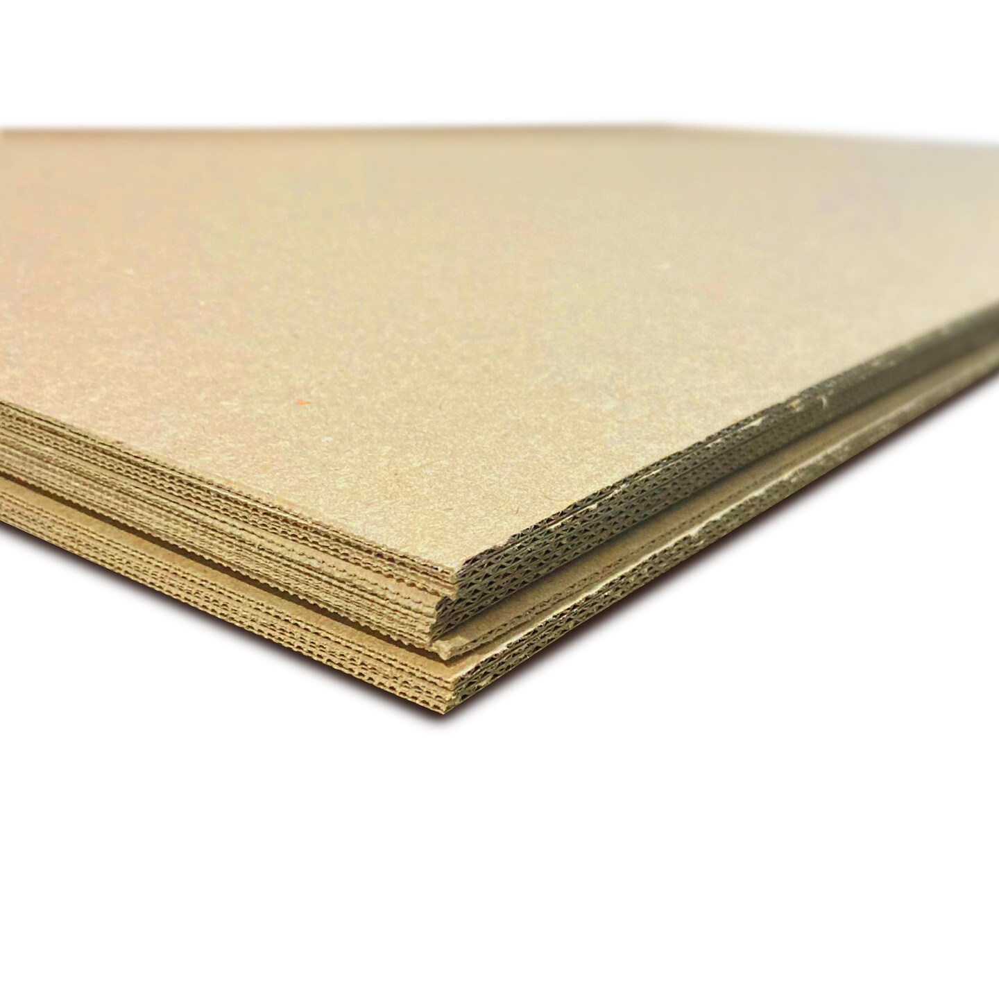 Flipside Products 32" x 40" Kraft Two Sided (E-Flute or C-Flute) Corrugated Project Sheets, Cardboard Sheets, Flat Packing Inserts, Crafts, Pads Packing, Brown