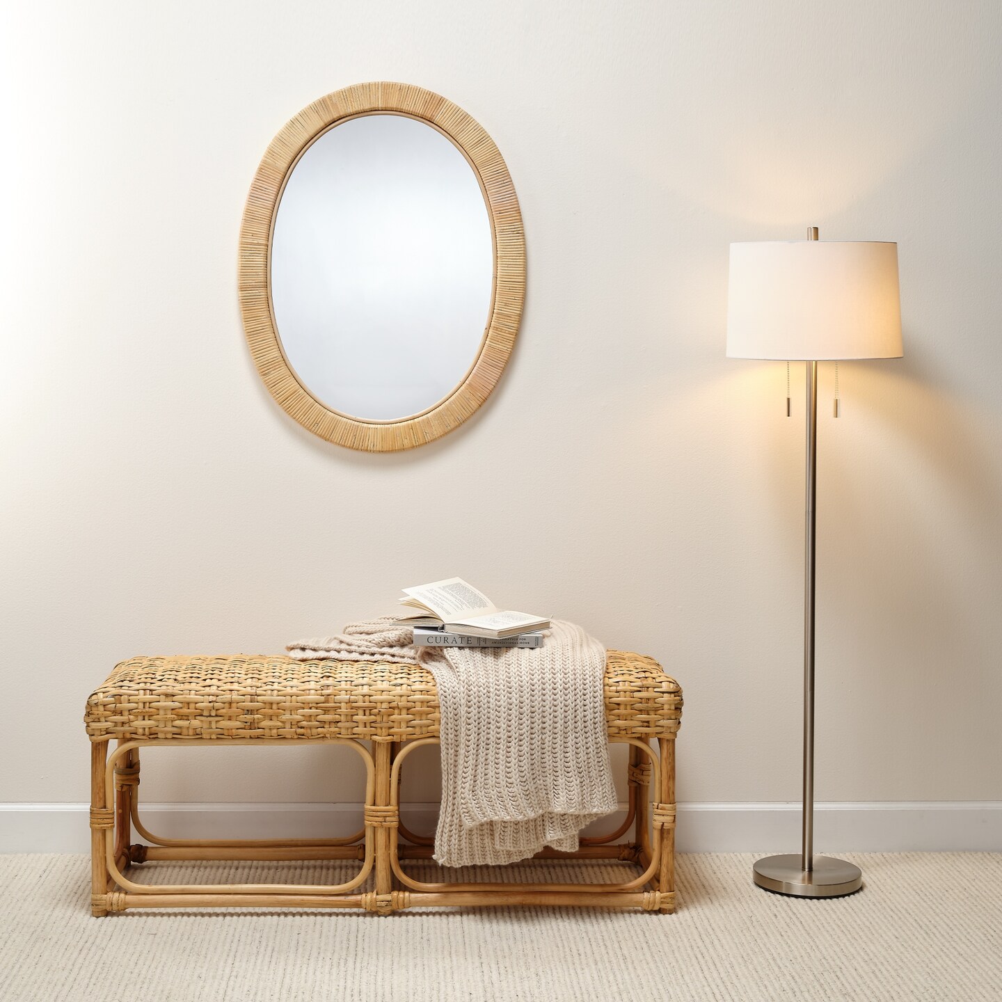 Jamie Young Company 2-Light Floor Lamp with Drum Shade - 60.5&#x22;