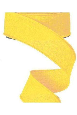 1.5&#x22; Royal Canvas Ribbon: Yellow (10 Yards)