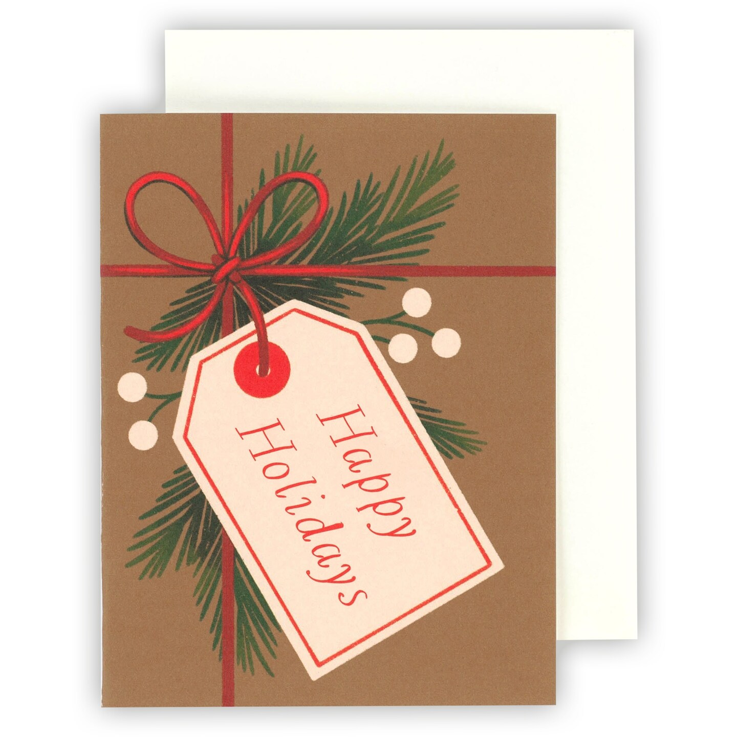 Echo Park Greeting Card 1/Pkg-Happy Holidays Tag