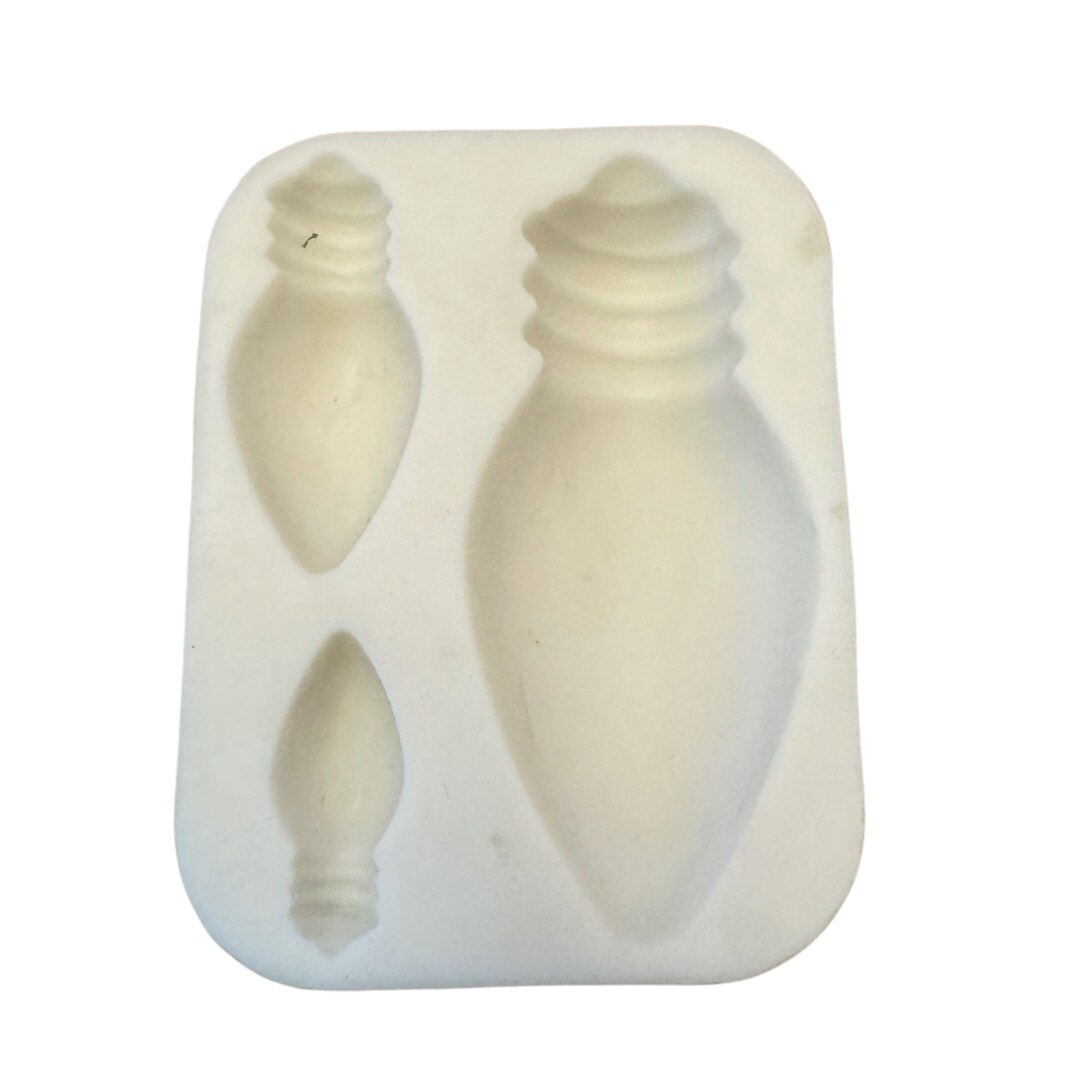 Christmas light bulb silicone molds