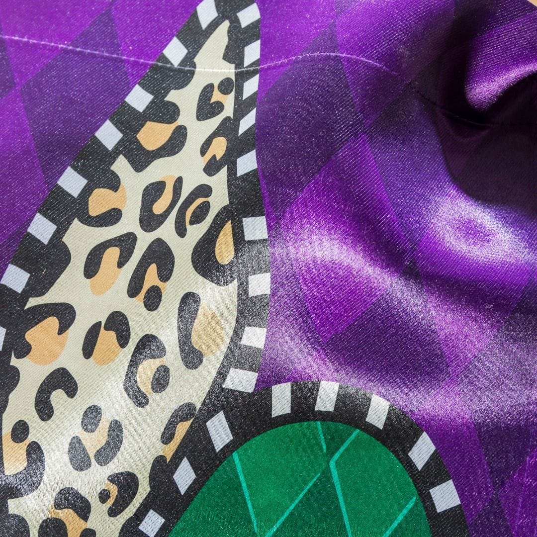 Animal Print Fleur De Lis Mardi Gras Garden Flag 2 Sided