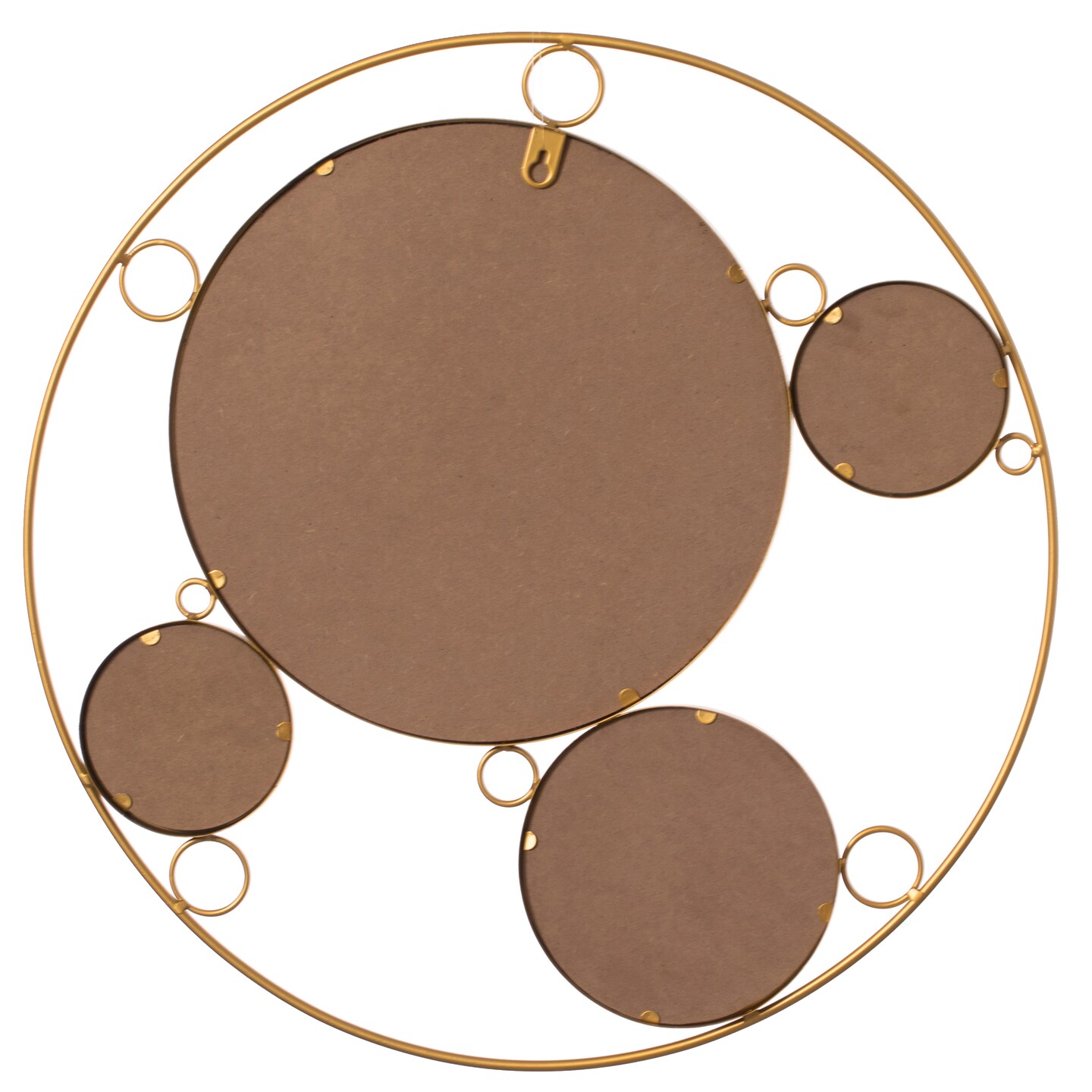 Uniquewise Decorative Metal Wall Mounted Modern Mirror - Perfect for Living Room, Bedroom, Bathroom Vanity, Entryway, or Hallway, Adding Elegance and Charm to Your Space