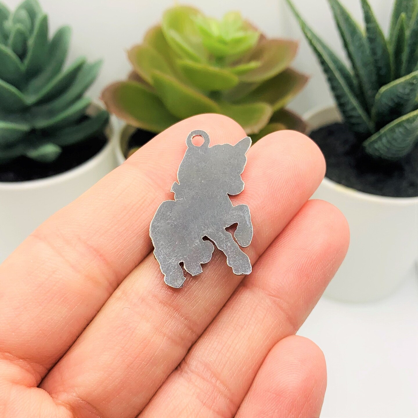 4, 20 or 50 Pieces: White and Rainbow Enamel Unicorn Charms