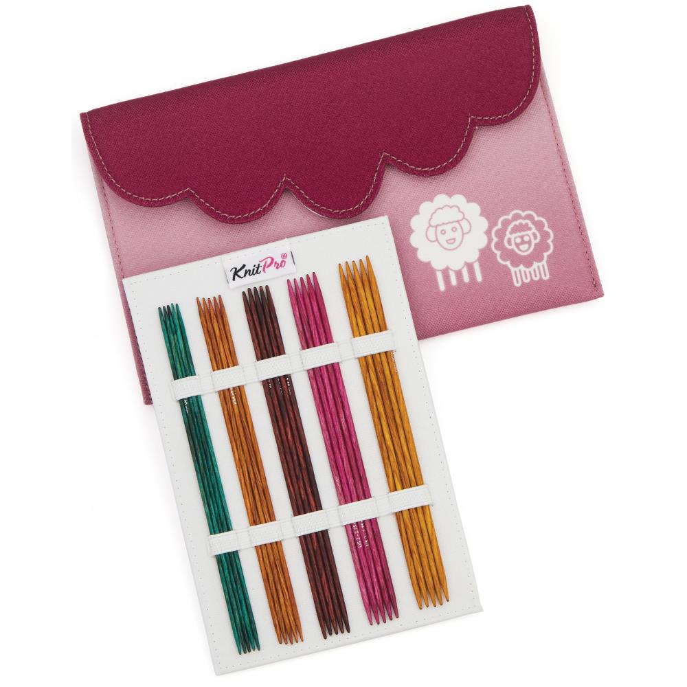 KnitPro Dreamz Deluxe 6" / 15cm Double Pointed Needle Set - 9 DP Needles - Sizes US 0 to 6
