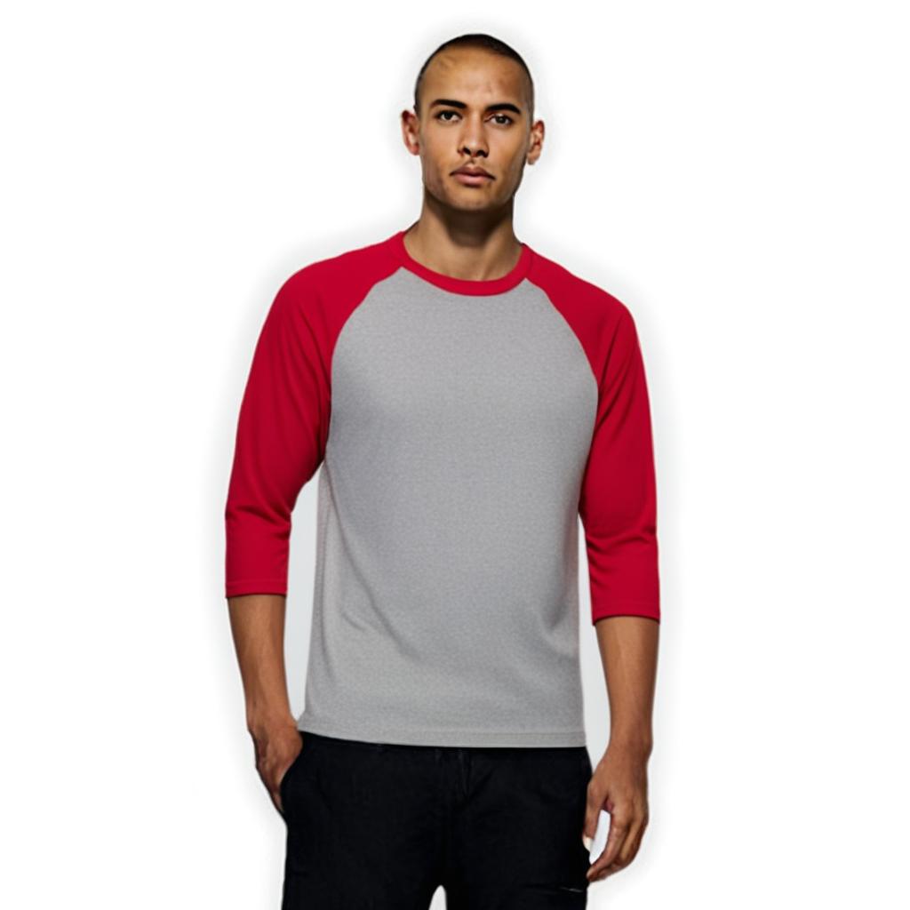 Gildan® Heavy Cotton Raglan Crewneck Three-Quarter Sleeve T-Shirt