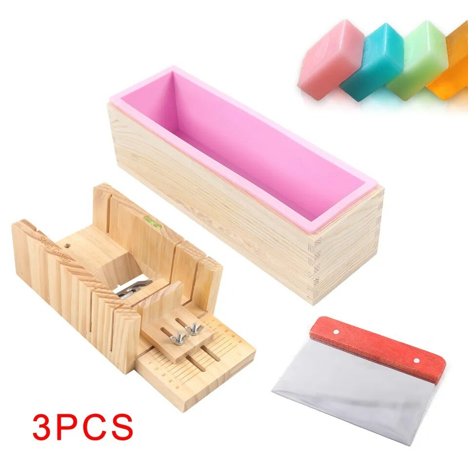 Pro Soap Making Supplies Kit 3 pcs Set Soap Tools Cakes Mold Handmade DIY