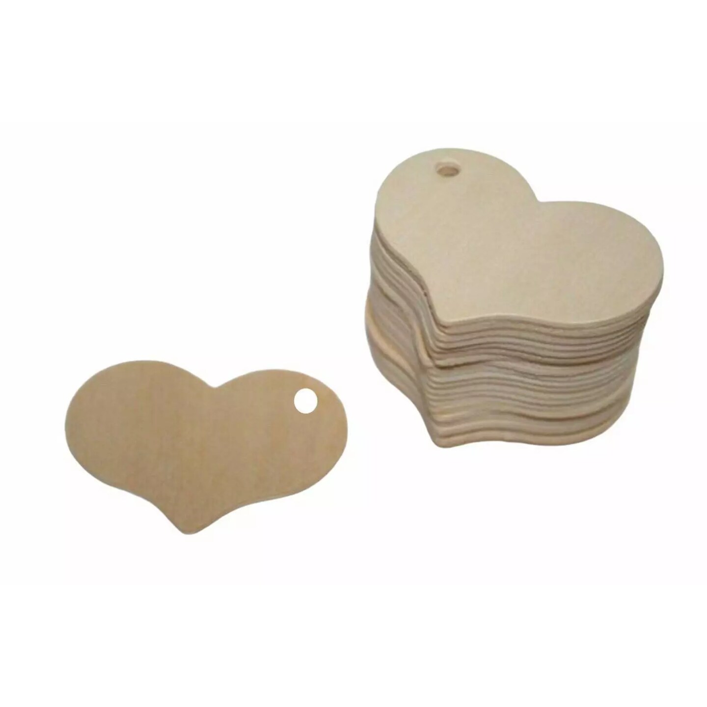 Kitcheniva 175 Pcs Wood Heart Tags Wedding Favor Tags Wood Heart Gift Tag Crafts