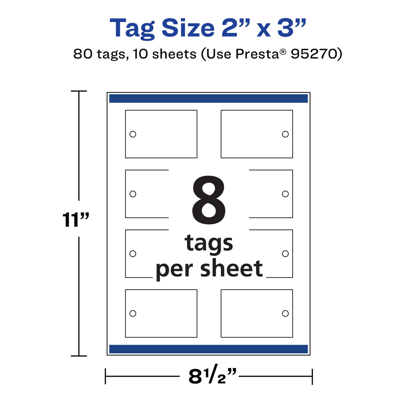 Avery 2&#x22; x 3&#x22; Rectangle, Glossy White Printable Tags