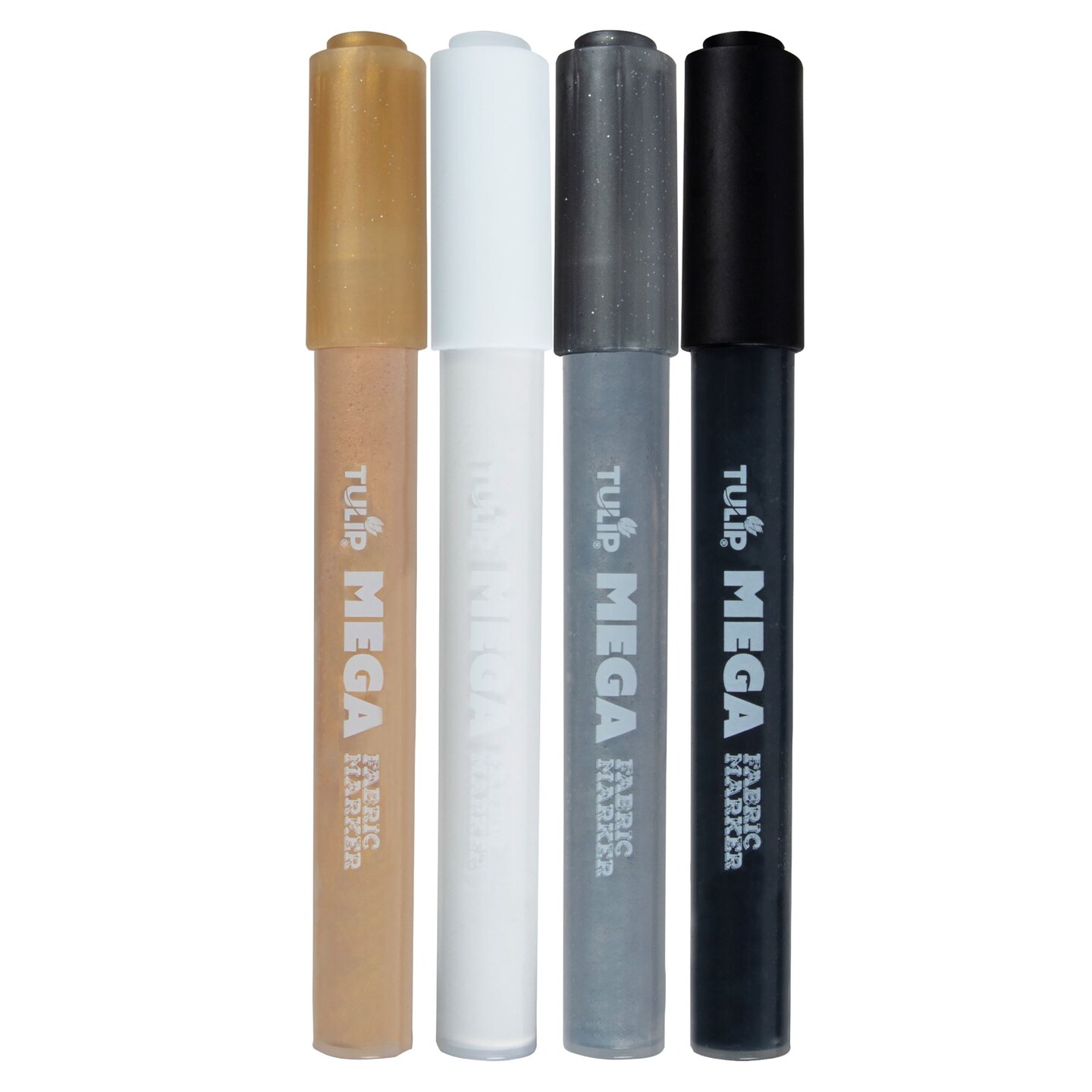 Tulip Mega Fabric Markers Essentials 4 Pack