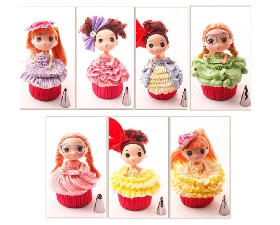 Icing Piping Tips Ruffle Tips 7 PC