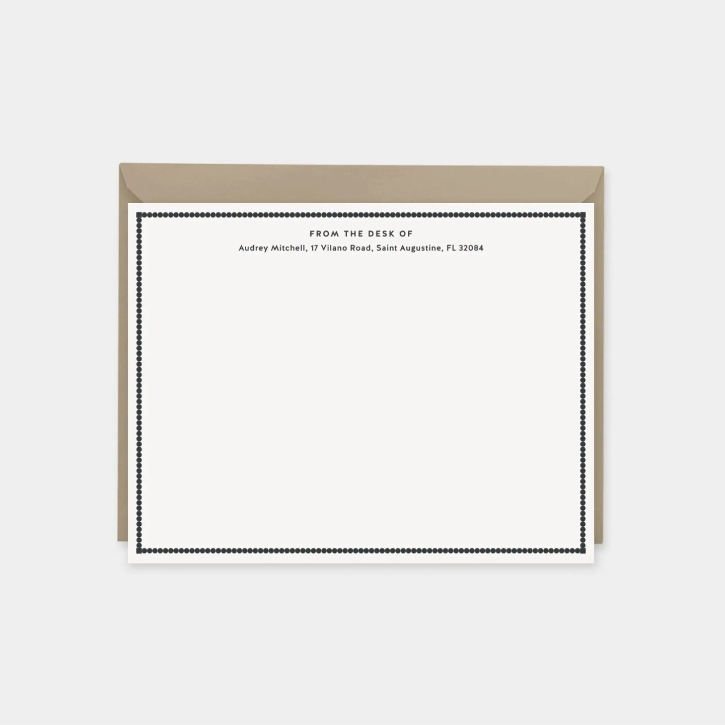 Decorative Border Note Cards III