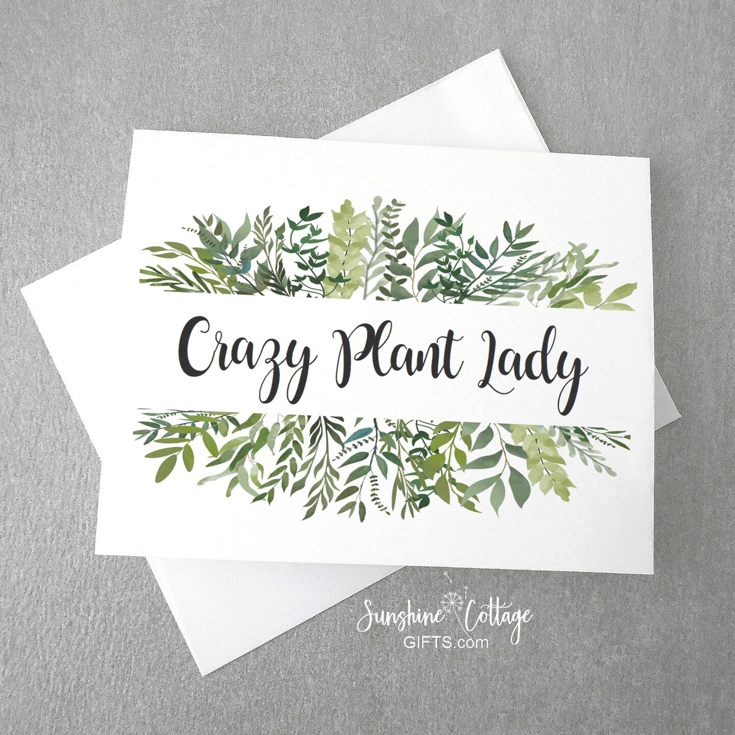 Crazy Plant Lady Birthday Card, Gardener Birthday or Plant Mom | MakerPlace  by Michaels, image size:1080x1080