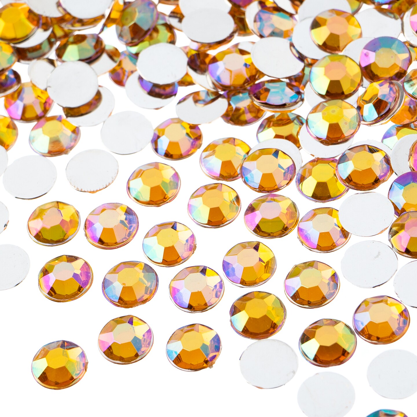 John Bead 8mm (SS39) Round Acrylic Flat Back Rhinestones, 1000pcs