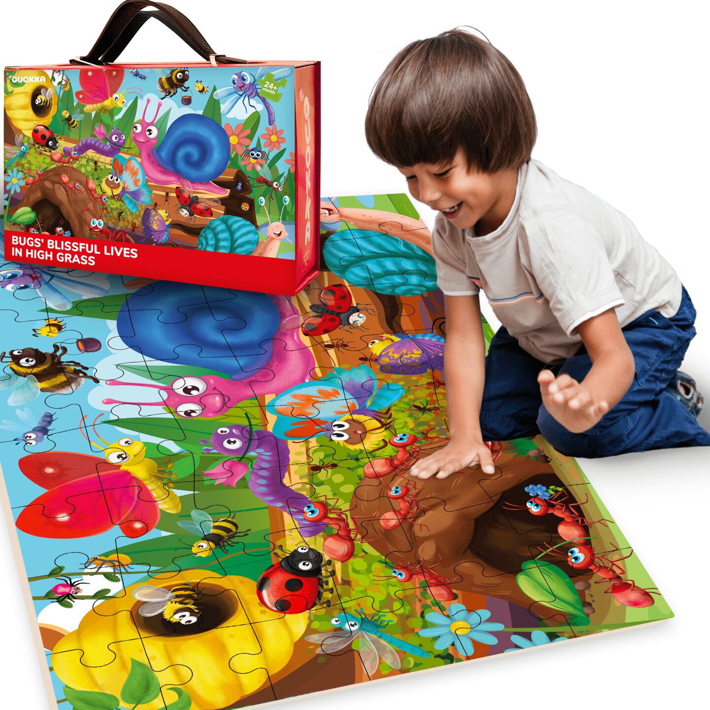 2x3 FT Giant Floor Puzzles for Kids Ages 4-6 | Bugs