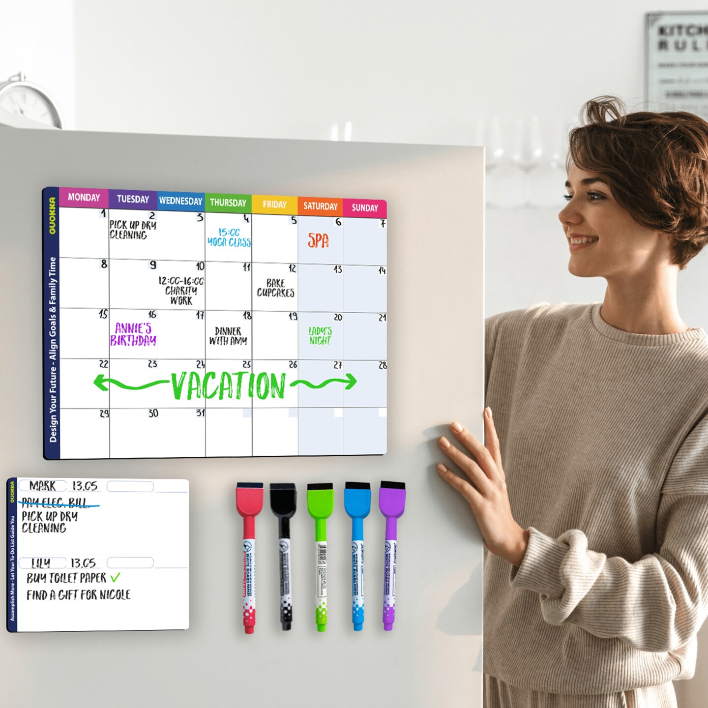 Weekly &#x26; Monthly Charts for Adults | Family Calendar