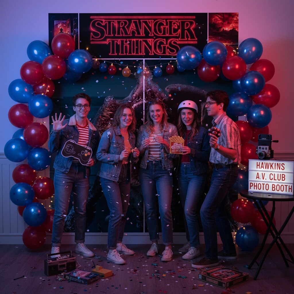 Stranger Things Scene Setters&#xAE; Wall Decorating Kit &#x2013; Party Backdrop, Themed Birthday &#x26; Halloween Decorations