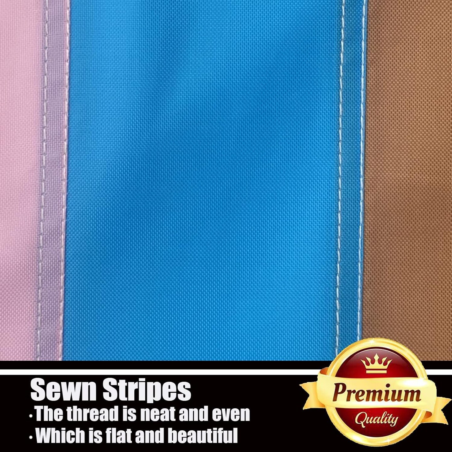 Progress Pride Rainbow Flag 3x5 Outdoor-210D Sewn Stripes LGBTQ Gay Lesbian Bisexual Transgender All Inlcusive Progressive Pride Rainbow Flag Vivid Color Polyester Flags with 2 Brass Grommets