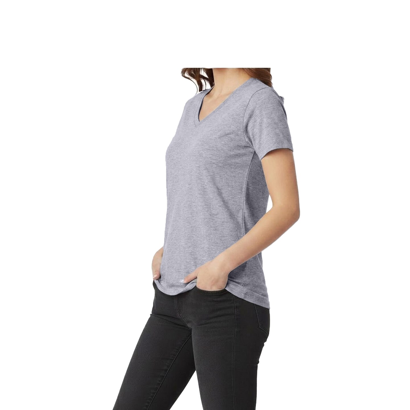 Gildan Women’s Heavy Cotton V-Neck Blank Craft T-Shirt – Cricut & Paint Ready