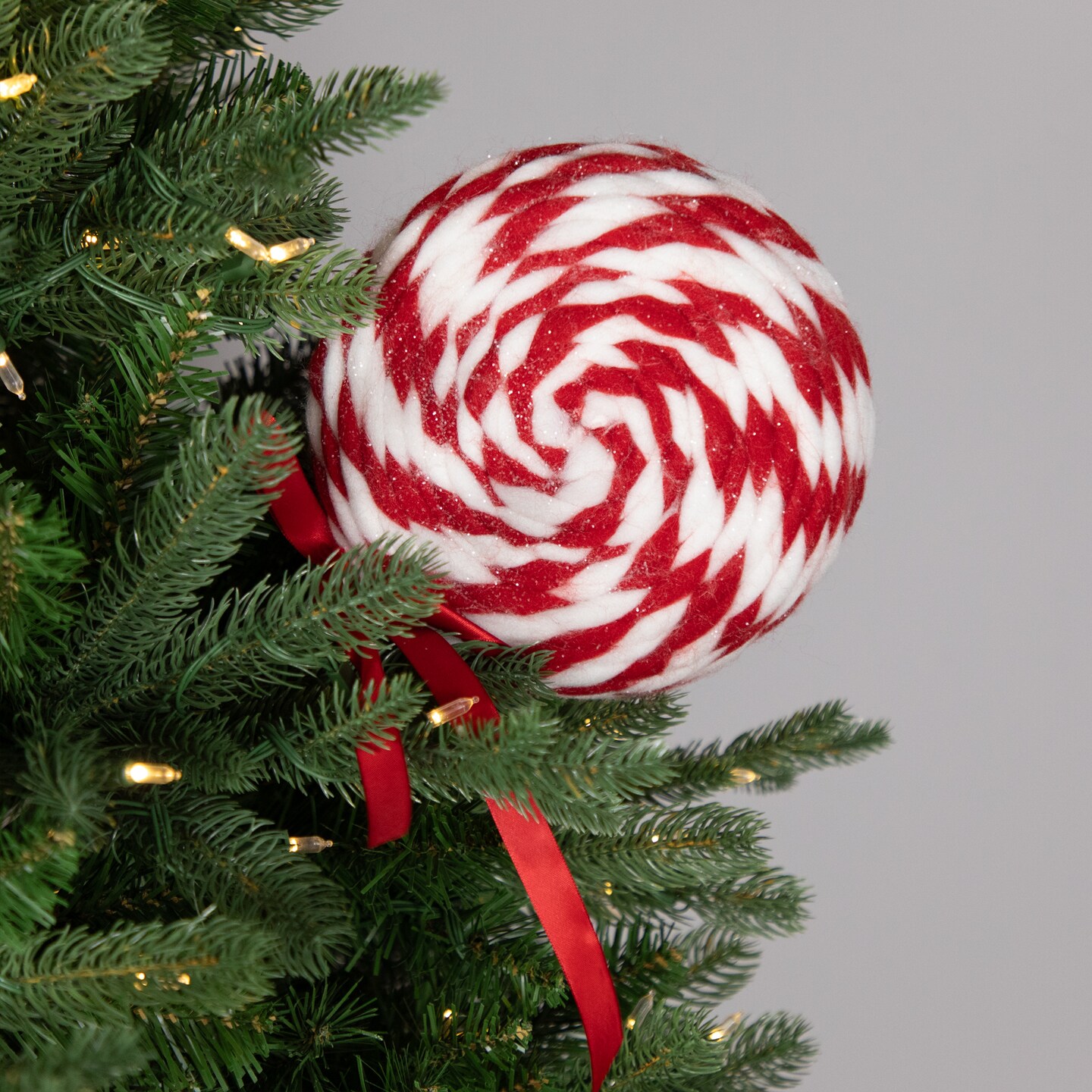 Northlight Twisted Yarn Peppermint Lollipop Christmas Pick - 19.25&#x22;