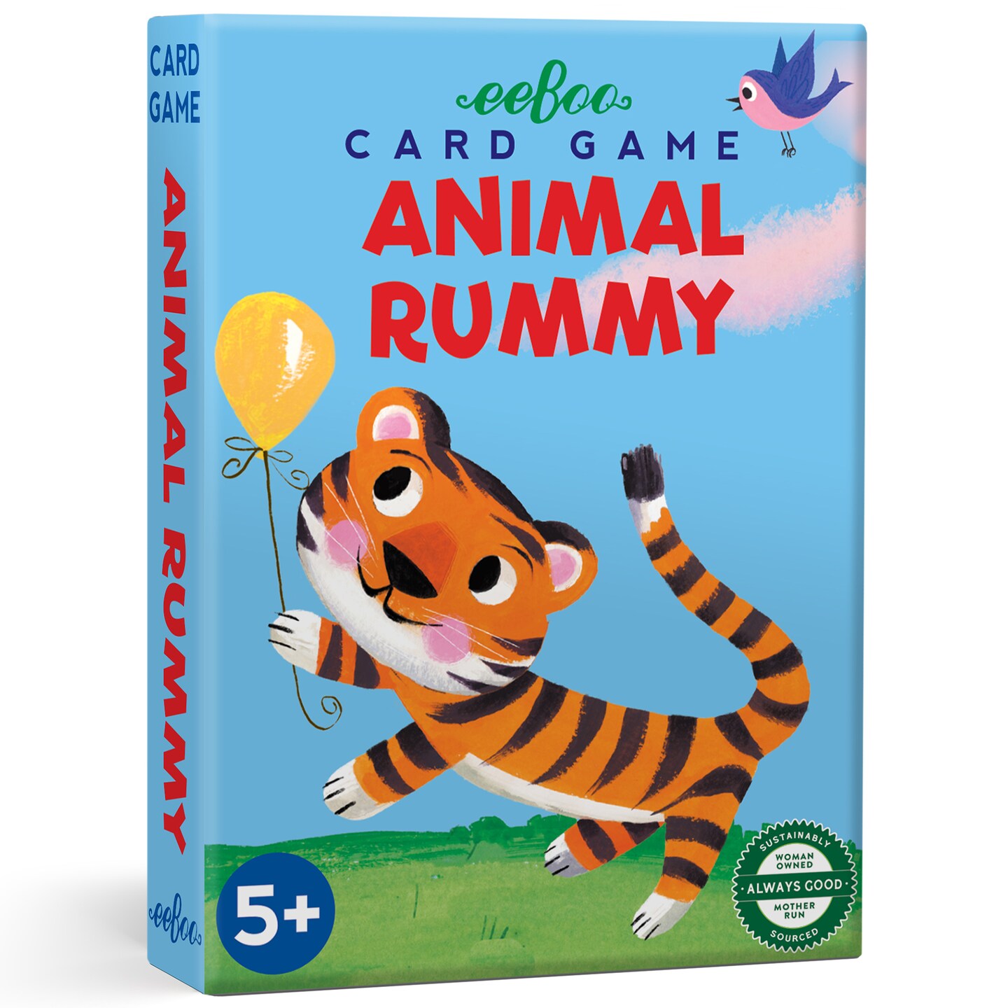 eeBoo Animal Rummy Playing Card Game Kid Friendly Version of Gin