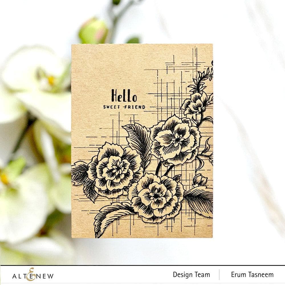 Floral Engravings Press Plate/Foil Plate