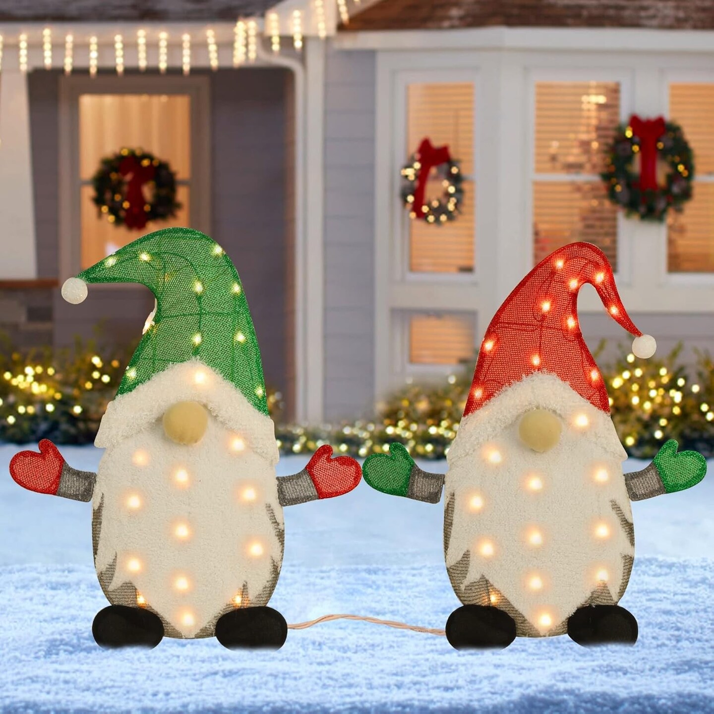 2 Lighted Christmas Tinsel