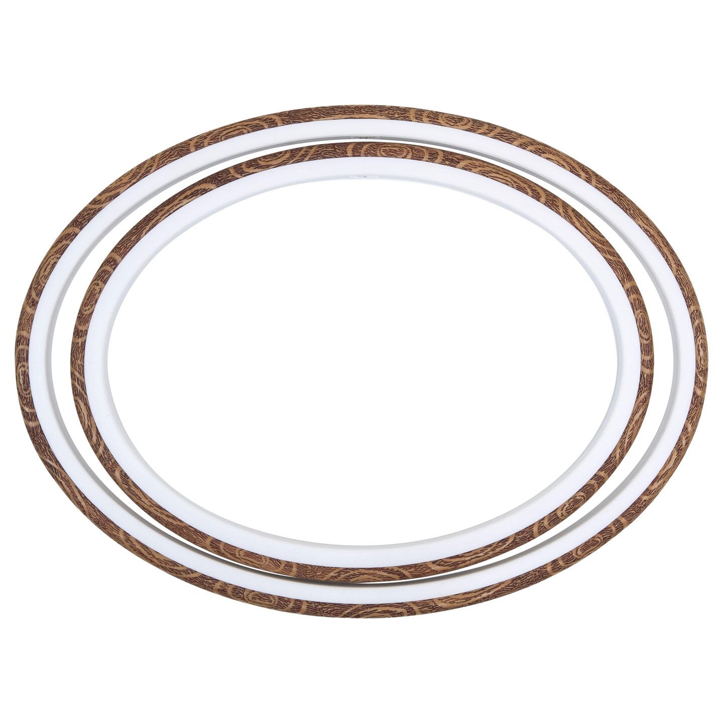 Anchor Faux Wood Oval Embroidery Hoop 8"-Interior Of Oval Hoop Is 6"X7.5"
