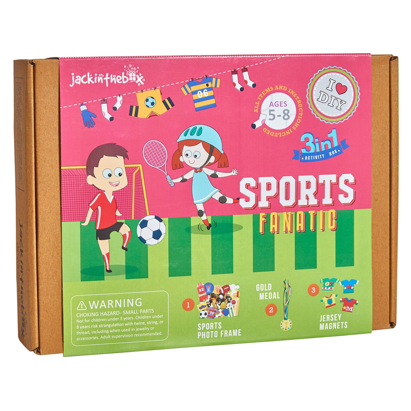 KSM Toys - Sports Fanatic 3 activities in 1 DIY Craft Set