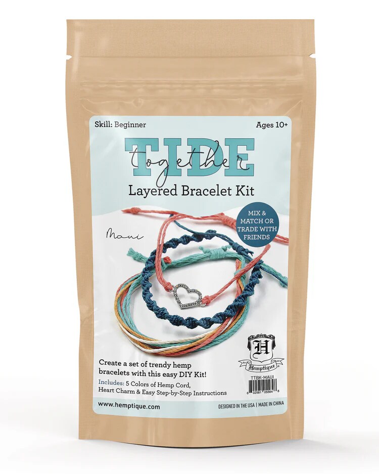 Hemptique Layered Hemp Cord DIY Bracelet Kit