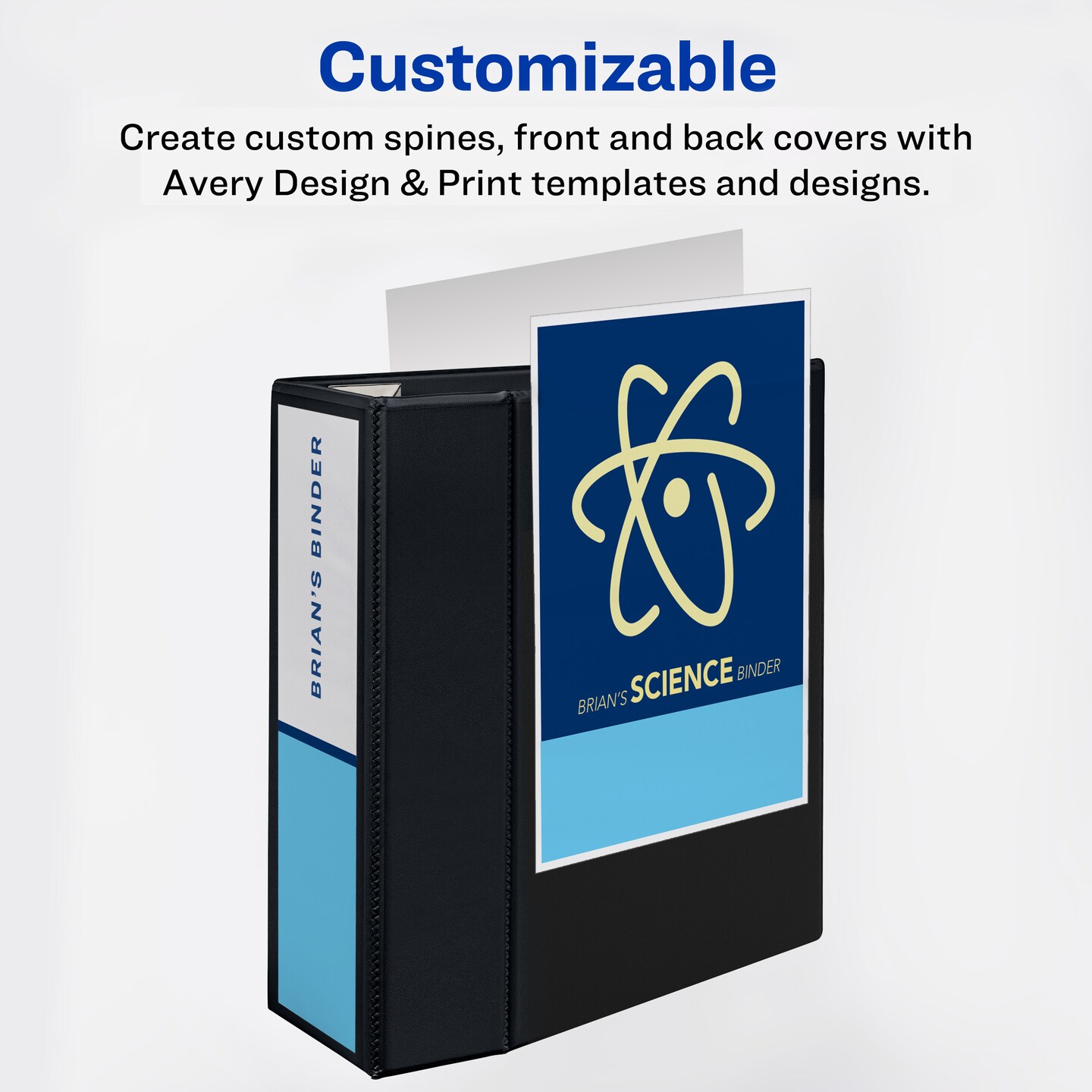Avery Heavy-Duty View 3 Ring Binder, 5 Inch EZD Rings, Great for Portfolio Binders, Office Binders, School Notebook Binders, and More, 2 Red Binders (2-Pack of 79327)