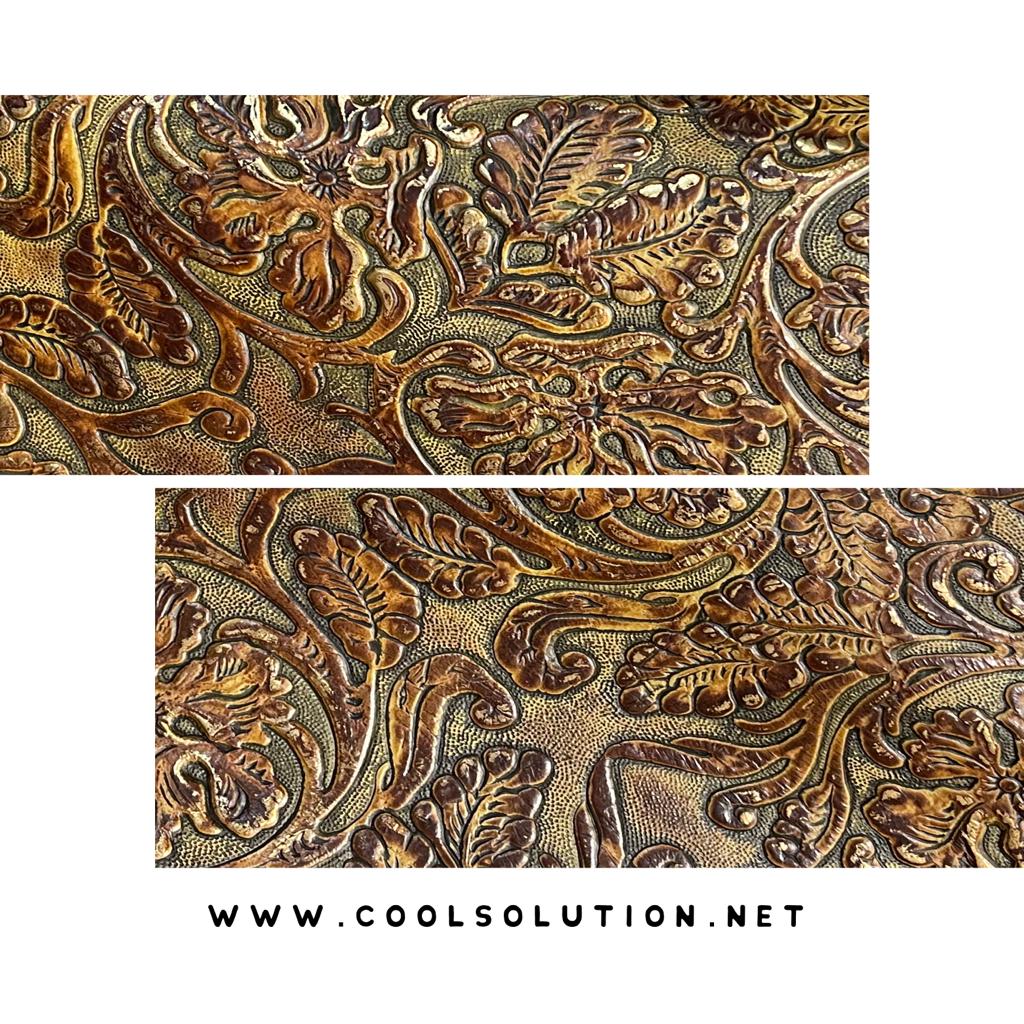 Quality Embossed Leather Sheets - Cowboy Tool Brandy Gilded - Perfect for Stylish DIY Projects, Vibrant Colors for Unique Creat 367147369807396864