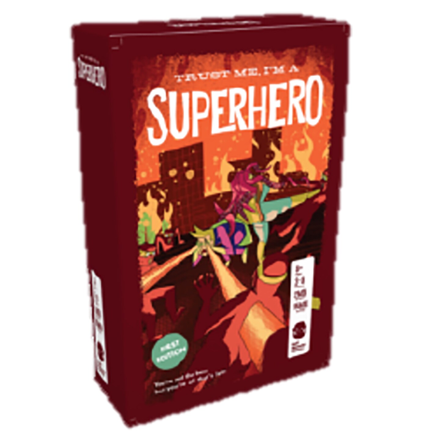 Trust Me I&#x27;m A Superhero - Fun Debating Card Game. Half-Monster Games. Age 8+, 3-8 players, 30-60 Min Game Play