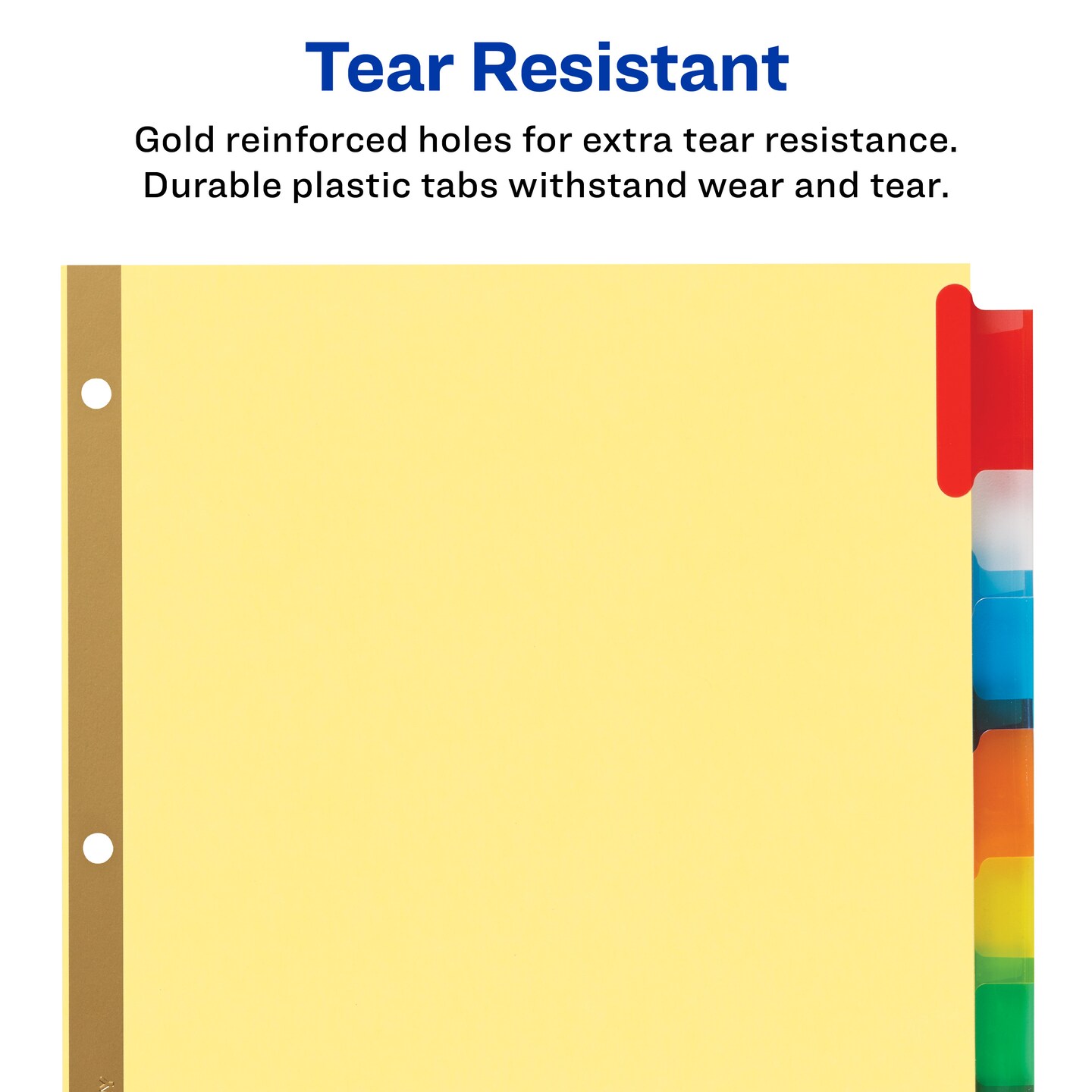 Avery 8-Tab Dividers, Insertable Multicolor Big Tabs, 6 Sets of 11111