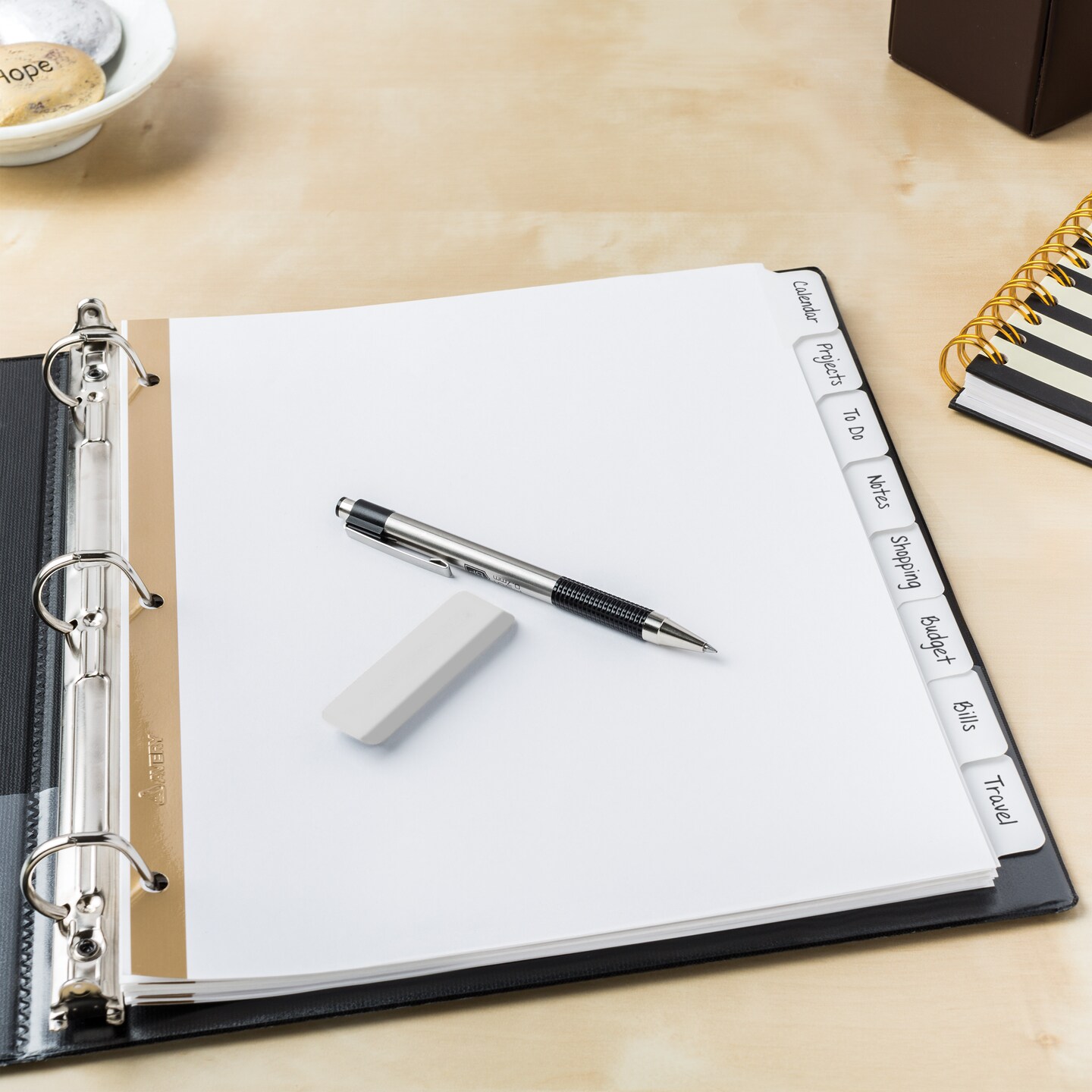 Avery Big Tab Write & Erase Dividers, 8 White Tabs, 4 Sets of 23078