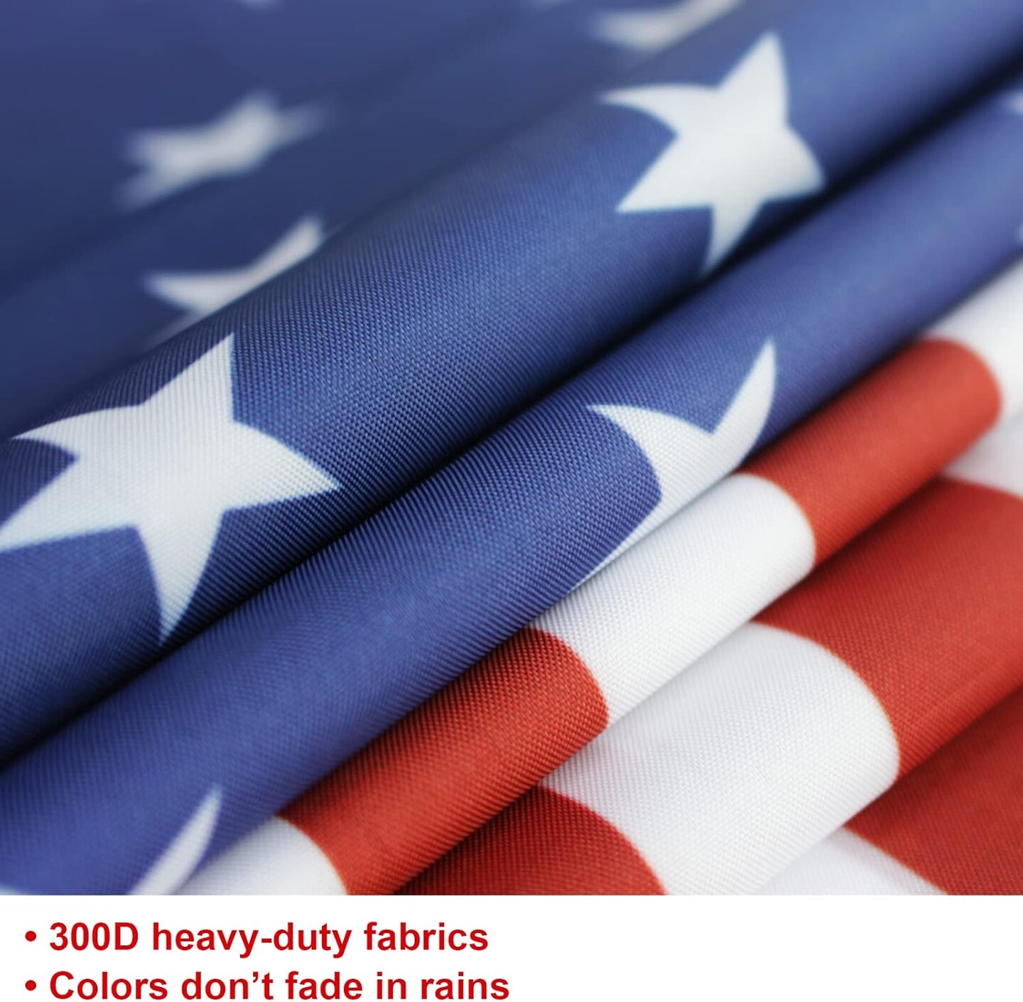 Memorial Day 4th of July Decorations, 71x13 Inch Hanging American Flag Door Banner, July Fourth Front Porch Decor for Home School Office Yard Patio Garage
