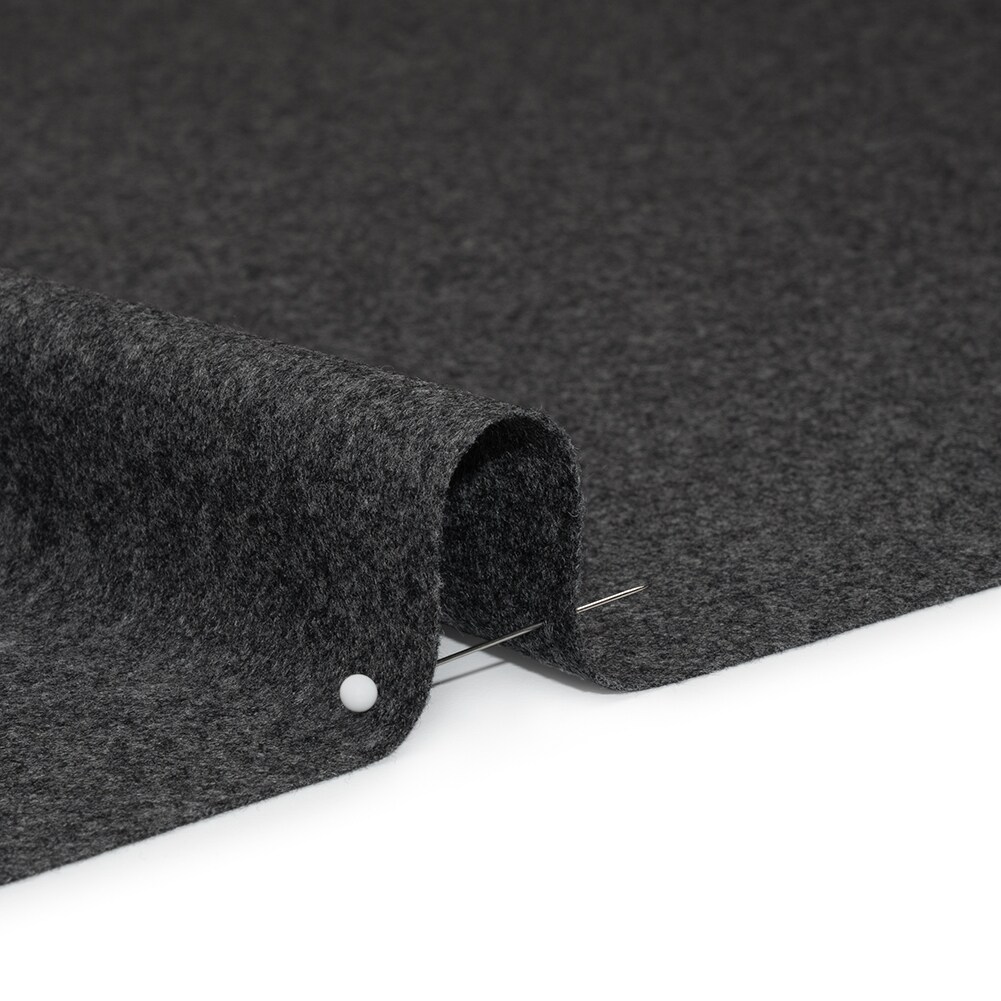 1 Yard Heathered Gray and Volcanic Ash Super 130s Wool Flannel Suiting Soft 60 inch Width