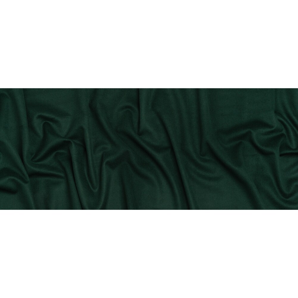 1 Yard Green Brushed Lightweight Wool Blend Coating - Ellamar Collection