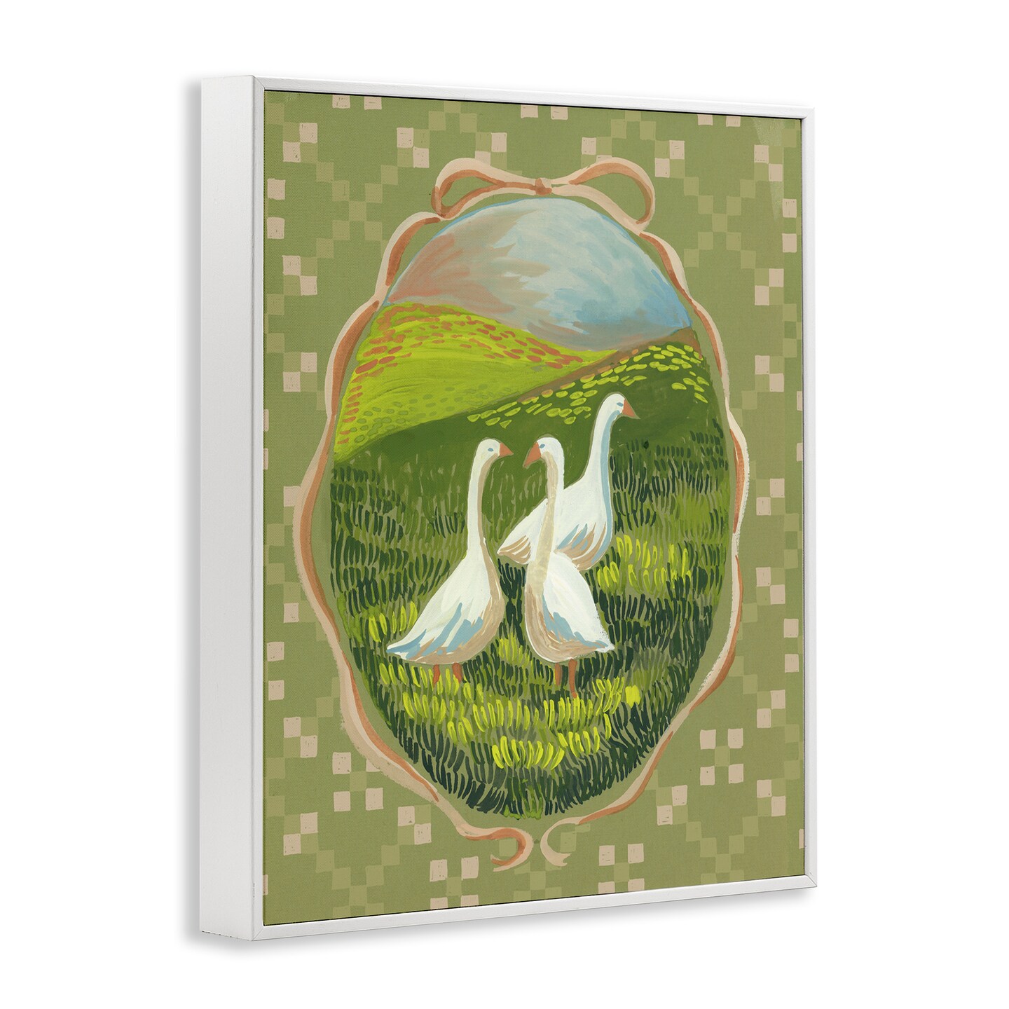 Stupell Industries Cottage Core Geese Framed Giclee, design by Evelyn Coleman