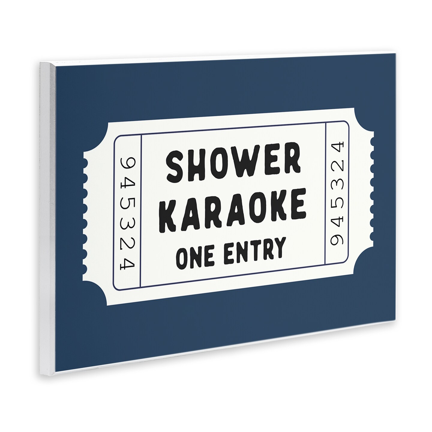 Stupell Industries Shower Karaoke Bathroom Humor Wall Plaque, design by Lettered and Lined