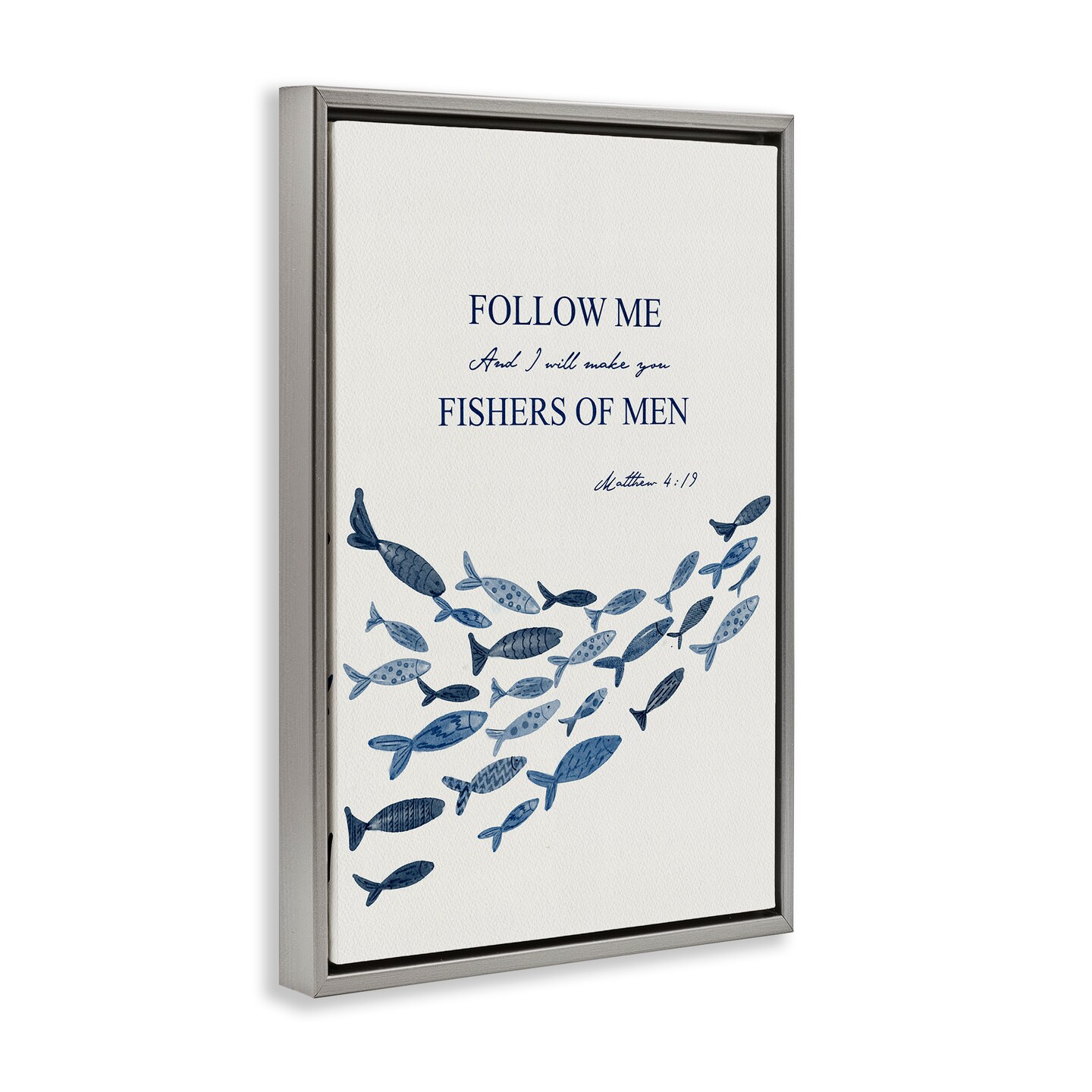 Stupell Industries Follow Me Fishers Of Men Floating Frame, design by Yen